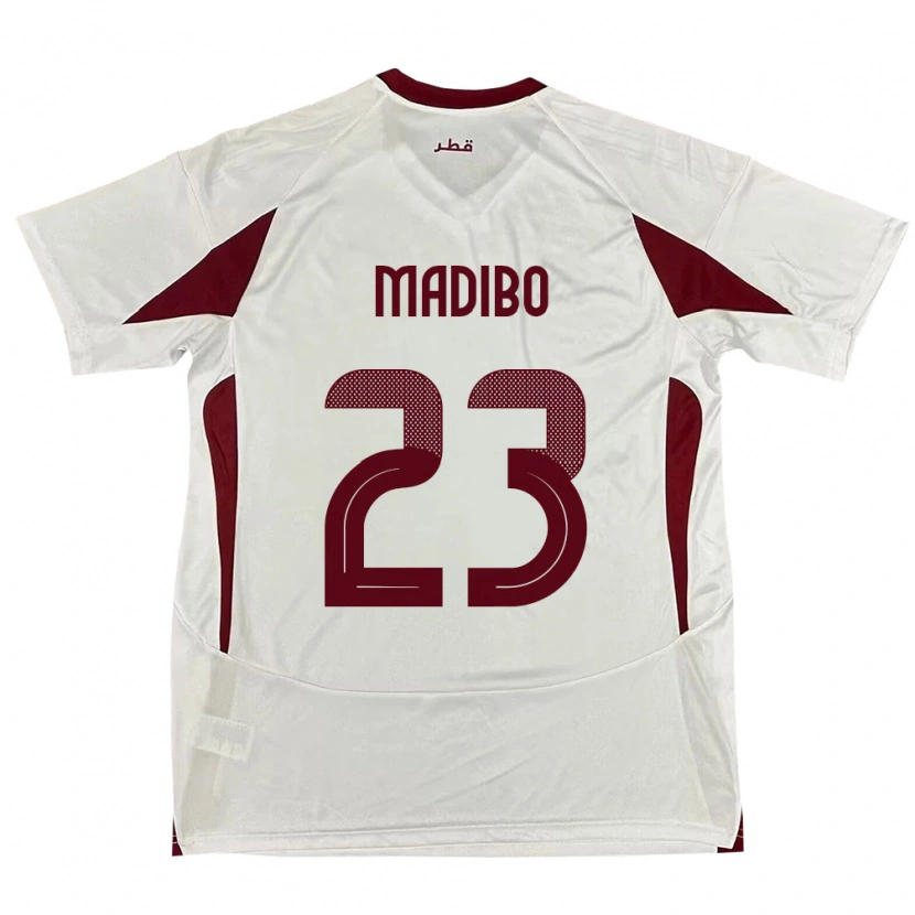 Danxen Herren Katar Assim Madibo #23 Weiß Auswärtstrikot Trikot 24-26 T-Shirt Schweiz