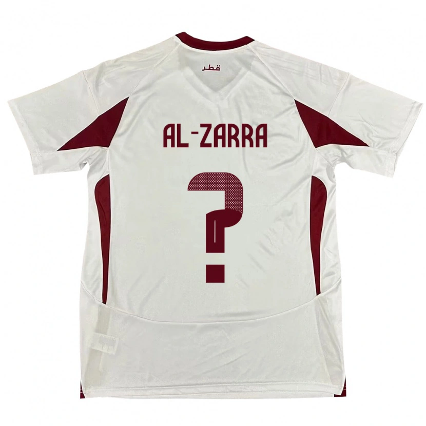 Danxen Herren Katar Jassim Al-Zarra #0 Weiß Auswärtstrikot Trikot 24-26 T-Shirt Schweiz