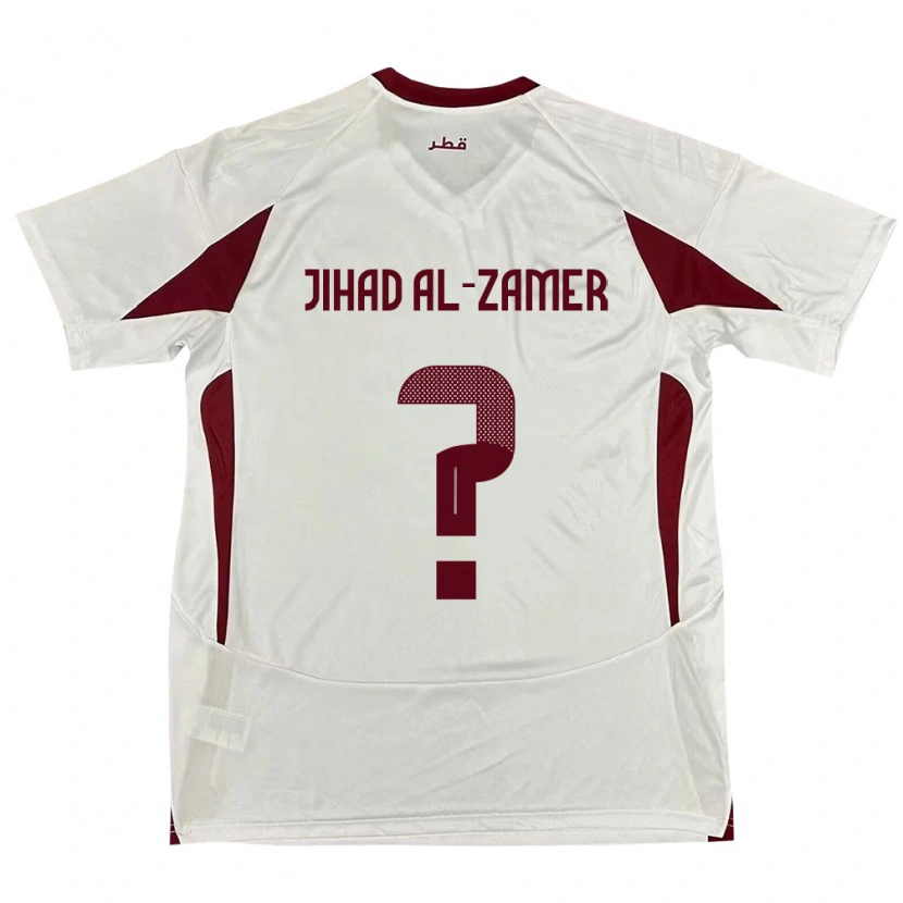 Danxen Herren Katar Mohammed Jihad Al-Zamer #0 Weiß Auswärtstrikot Trikot 24-26 T-Shirt Schweiz