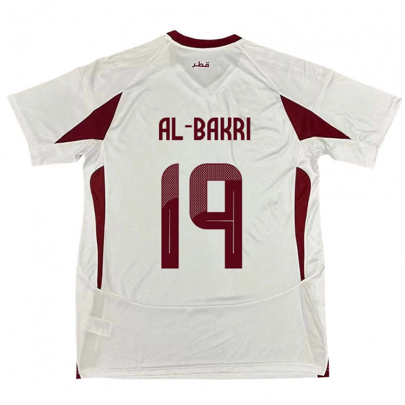 Danxen Herren Katar Abdulaziz Al-Bakri #19 Weiß Auswärtstrikot Trikot 24-26 T-Shirt Schweiz