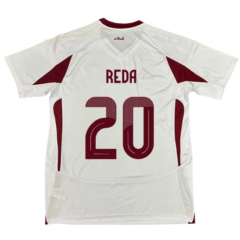 Danxen Herren Katar Salem Reda #20 Weiß Auswärtstrikot Trikot 24-26 T-Shirt Schweiz