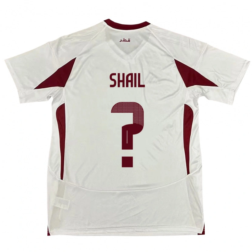 Danxen Herren Katar Ahmad Shail #0 Weiß Auswärtstrikot Trikot 24-26 T-Shirt Schweiz
