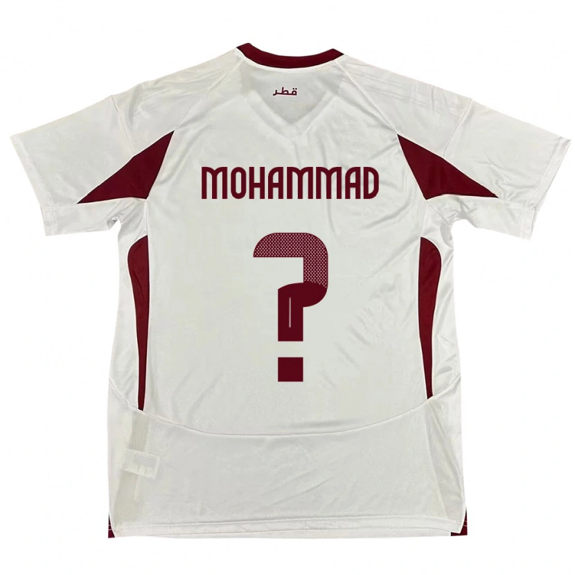 Danxen Herren Katar Khaled Mohammad #0 Weiß Auswärtstrikot Trikot 24-26 T-Shirt Schweiz