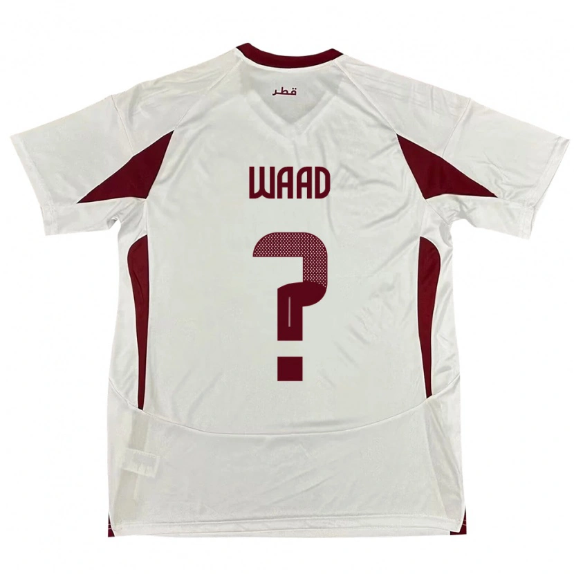 Danxen Herren Katar Mohammad Waad #0 Weiß Auswärtstrikot Trikot 24-26 T-Shirt Schweiz