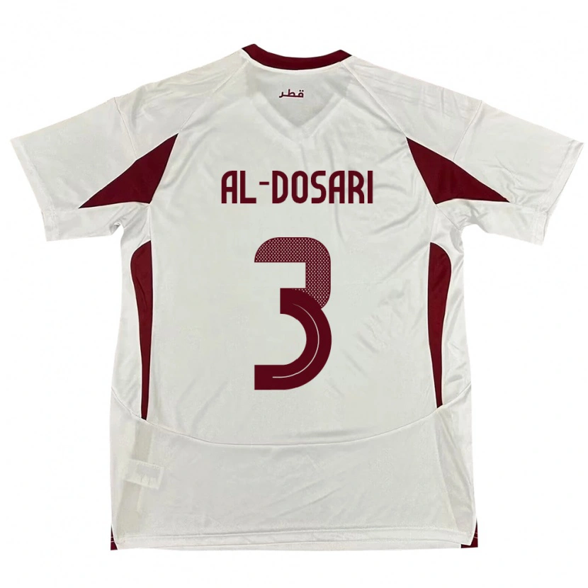 Danxen Herren Katar Dana Al Dosari #3 Weiß Auswärtstrikot Trikot 24-26 T-Shirt Schweiz