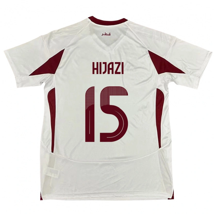 Danxen Herren Katar Asalet Hijazi #15 Weiß Auswärtstrikot Trikot 24-26 T-Shirt Schweiz