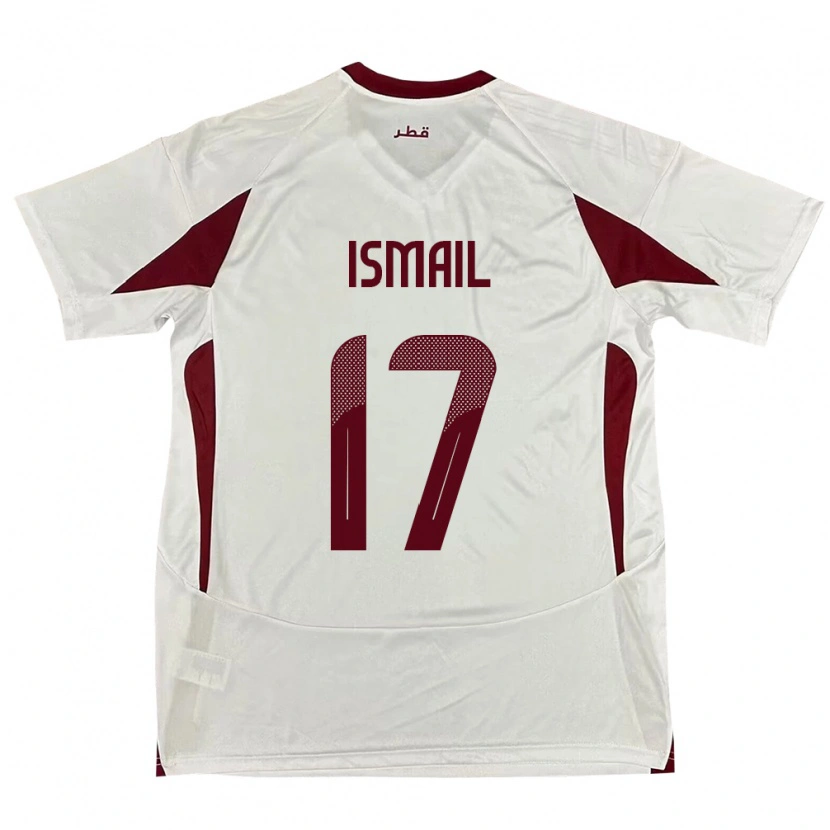 Danxen Herren Katar Ismail Mohamad #17 Weiß Auswärtstrikot Trikot 24-26 T-Shirt Schweiz