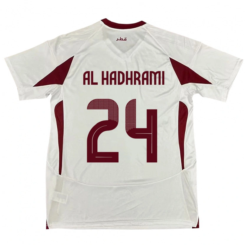Danxen Herren Katar Naif Abdulraheem Al Hadhrami #24 Weiß Auswärtstrikot Trikot 24-26 T-Shirt Schweiz