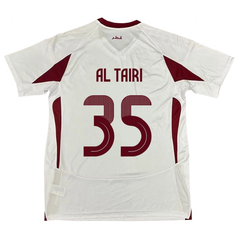 Danxen Herren Katar Osamah Al Tairi #35 Weiß Auswärtstrikot Trikot 24-26 T-Shirt Schweiz