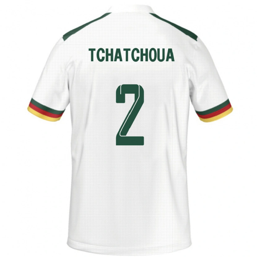 Danxen Herren Kamerun Jackson Tchatchoua #2 Weiß Auswärtstrikot Trikot 24-26 T-Shirt Schweiz