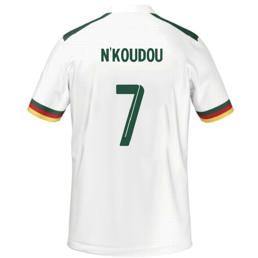 Danxen Herren Kamerun Georges-Kevin N'koudou #7 Weiß Auswärtstrikot Trikot 24-26 T-Shirt Schweiz