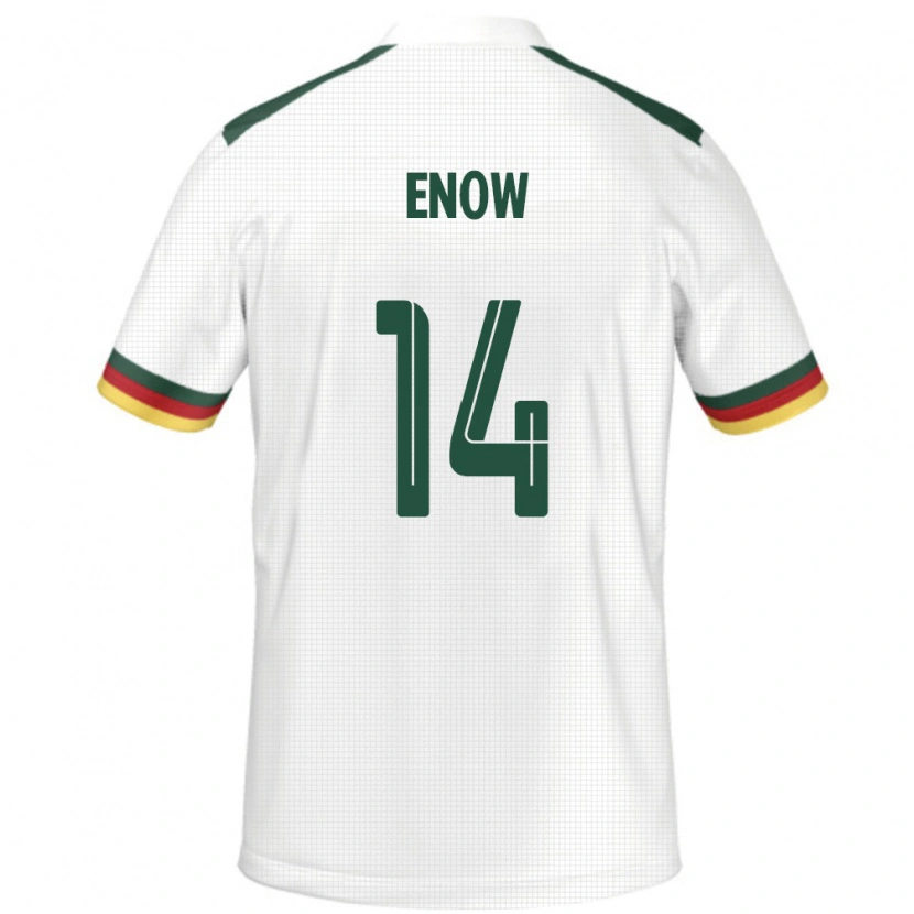 Danxen Herren Kamerun Boris Enow #14 Weiß Auswärtstrikot Trikot 24-26 T-Shirt Schweiz