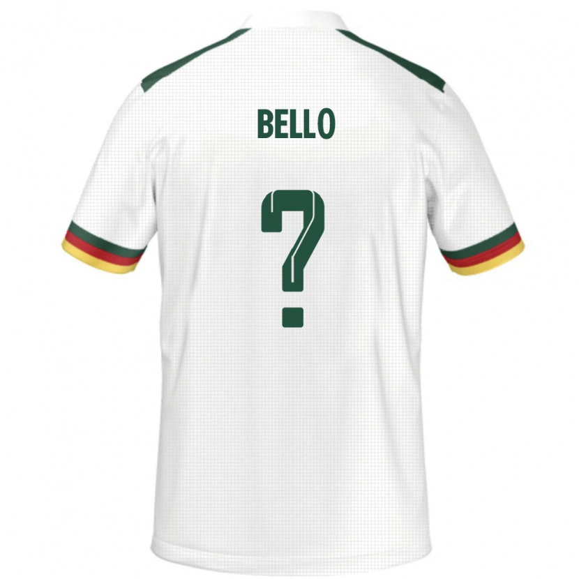Danxen Herren Kamerun Karim Bello #0 Weiß Auswärtstrikot Trikot 24-26 T-Shirt Schweiz