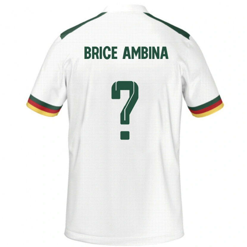Danxen Herren Kamerun Fidel Brice Ambina #0 Weiß Auswärtstrikot Trikot 24-26 T-Shirt Schweiz