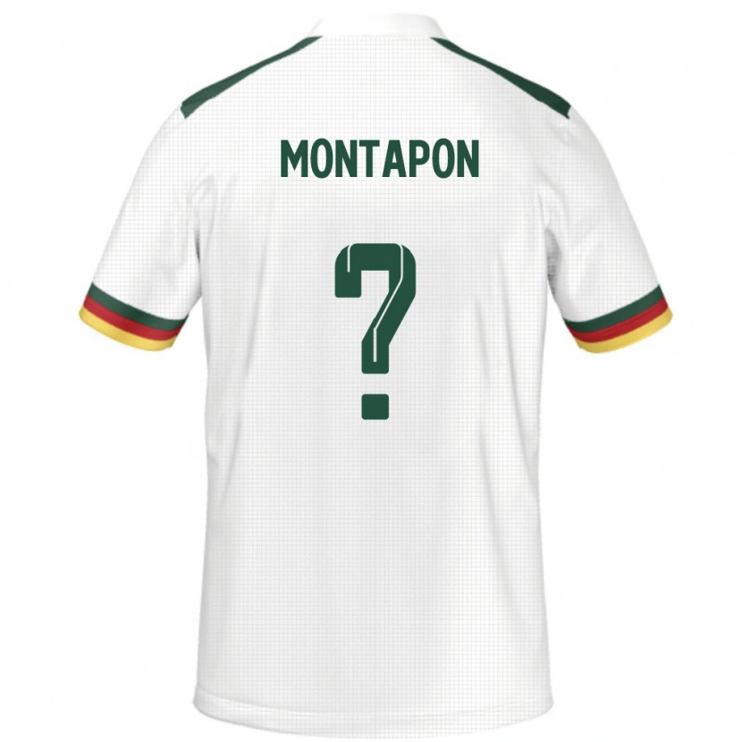 Danxen Herren Kamerun Fadil Montapon #0 Weiß Auswärtstrikot Trikot 24-26 T-Shirt Schweiz