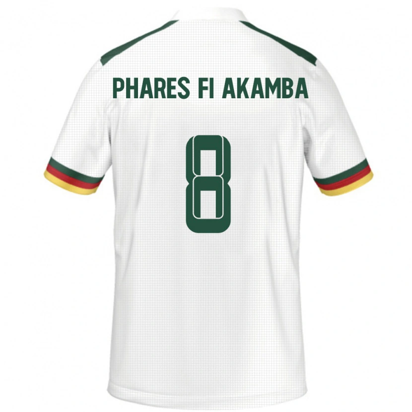 Danxen Herren Kamerun Collins Phares Fi Akamba #8 Weiß Auswärtstrikot Trikot 24-26 T-Shirt Schweiz