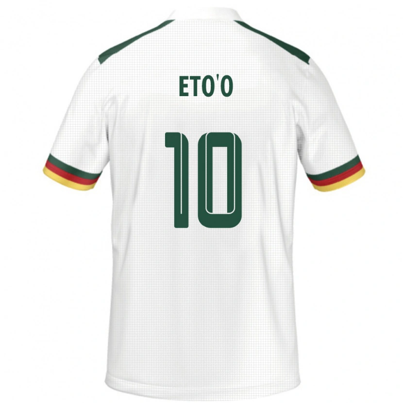 Danxen Herren Kamerun Etienne Eto'o #10 Weiß Auswärtstrikot Trikot 24-26 T-Shirt Schweiz