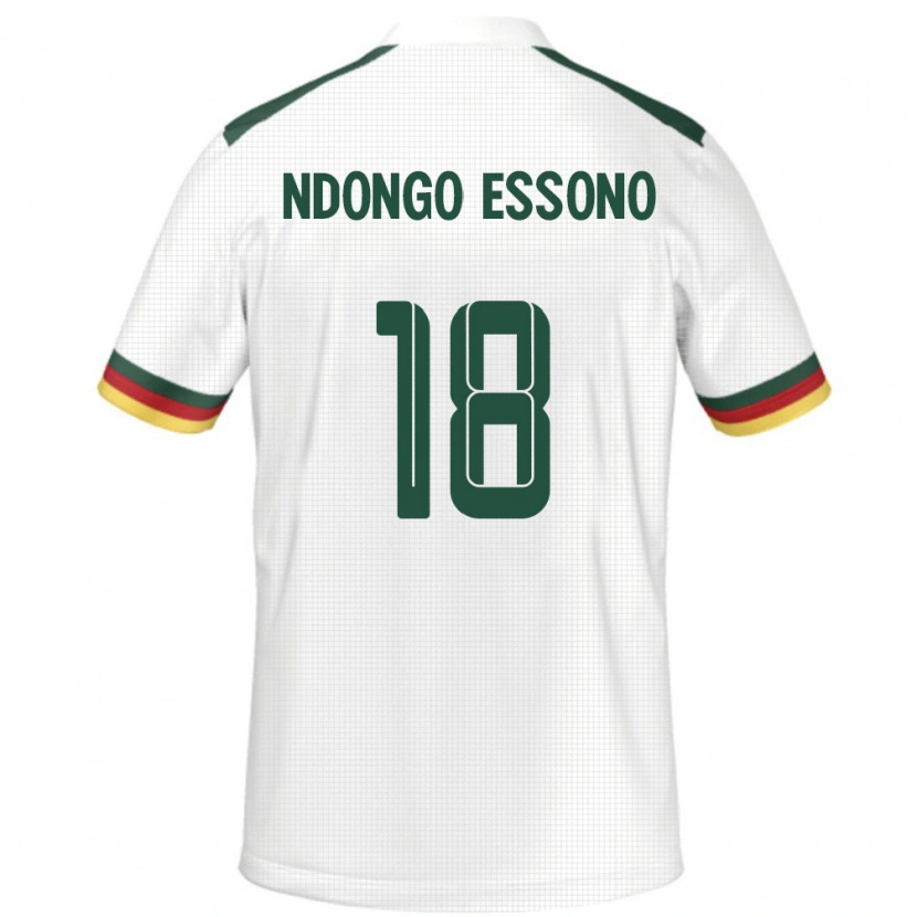 Danxen Herren Kamerun Rodrigue Dipanda Ndongo Essono #18 Weiß Auswärtstrikot Trikot 24-26 T-Shirt Schweiz