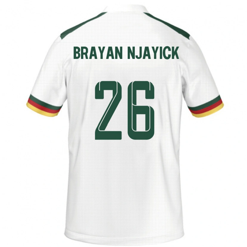 Danxen Herren Kamerun Fils Brayan Njayick #26 Weiß Auswärtstrikot Trikot 24-26 T-Shirt Schweiz