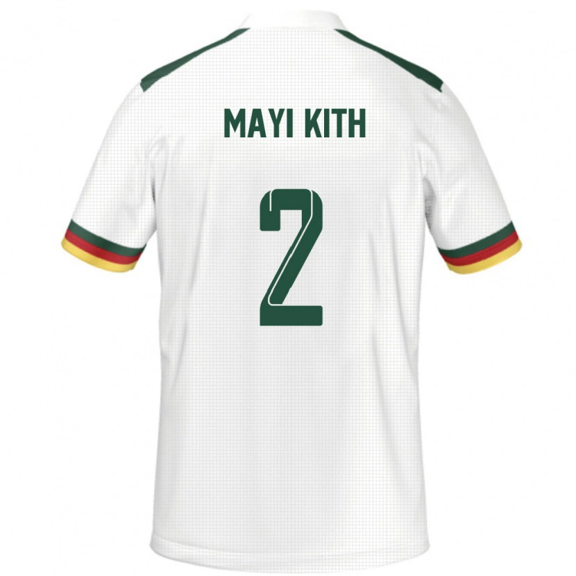 Danxen Herren Kamerun Easther Mayi Kith #2 Weiß Auswärtstrikot Trikot 24-26 T-Shirt Schweiz