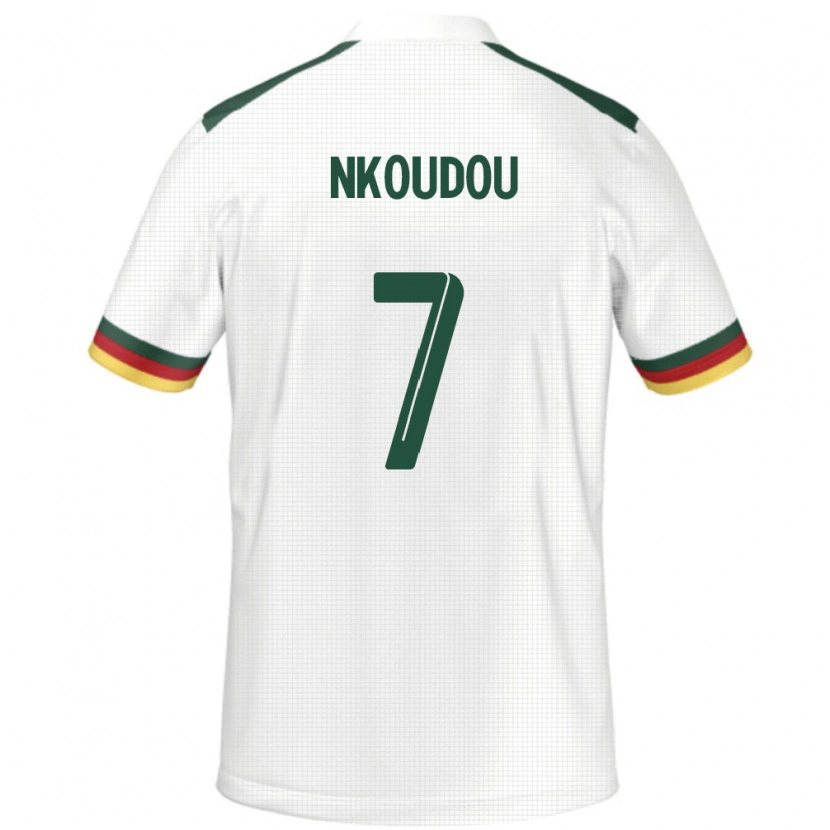 Danxen Herren Kamerun Georges-Kevin Nkoudou #7 Weiß Auswärtstrikot Trikot 24-26 T-Shirt Schweiz