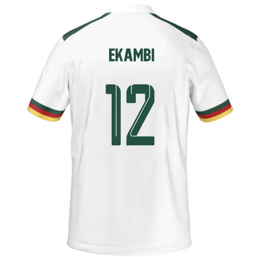 Danxen Herren Kamerun Karl Toko Ekambi #12 Weiß Auswärtstrikot Trikot 24-26 T-Shirt Schweiz