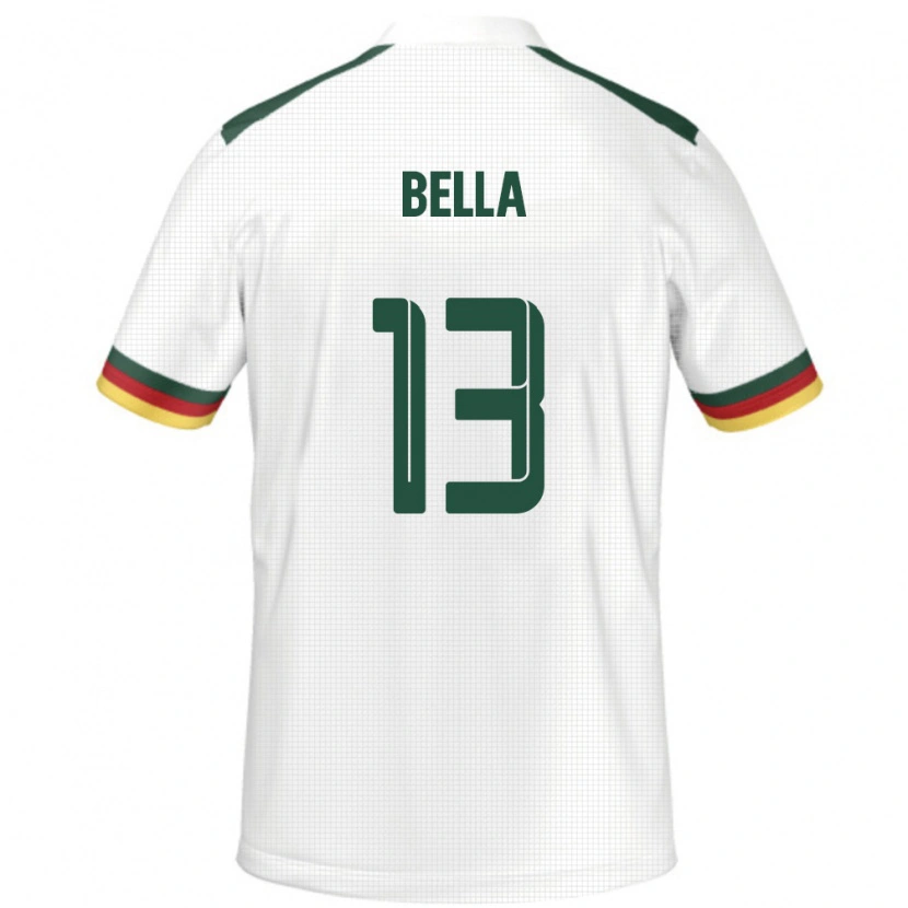 Danxen Herren Kamerun Rose Bella #13 Weiß Auswärtstrikot Trikot 24-26 T-Shirt Schweiz