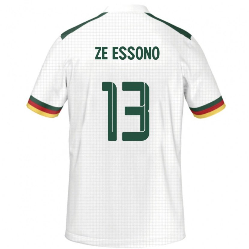 Danxen Herren Kamerun Severin Ze Essono #13 Weiß Auswärtstrikot Trikot 24-26 T-Shirt Schweiz