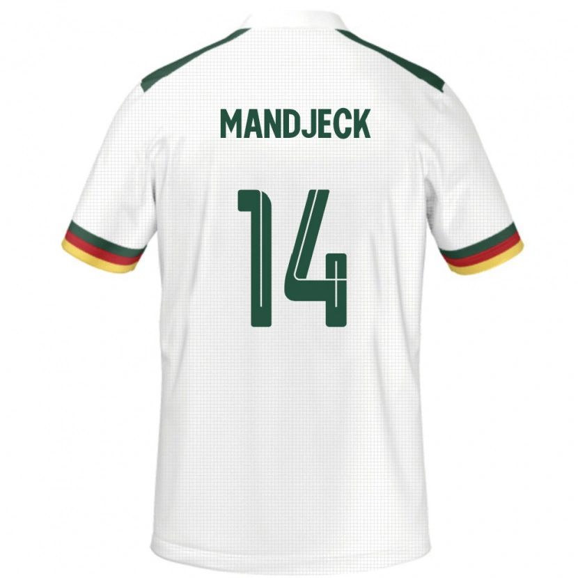 Danxen Herren Kamerun Georges Mandjeck #14 Weiß Auswärtstrikot Trikot 24-26 T-Shirt Schweiz