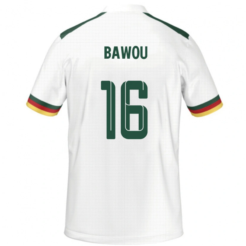 Danxen Herren Kamerun Ange Bawou #16 Weiß Auswärtstrikot Trikot 24-26 T-Shirt Schweiz