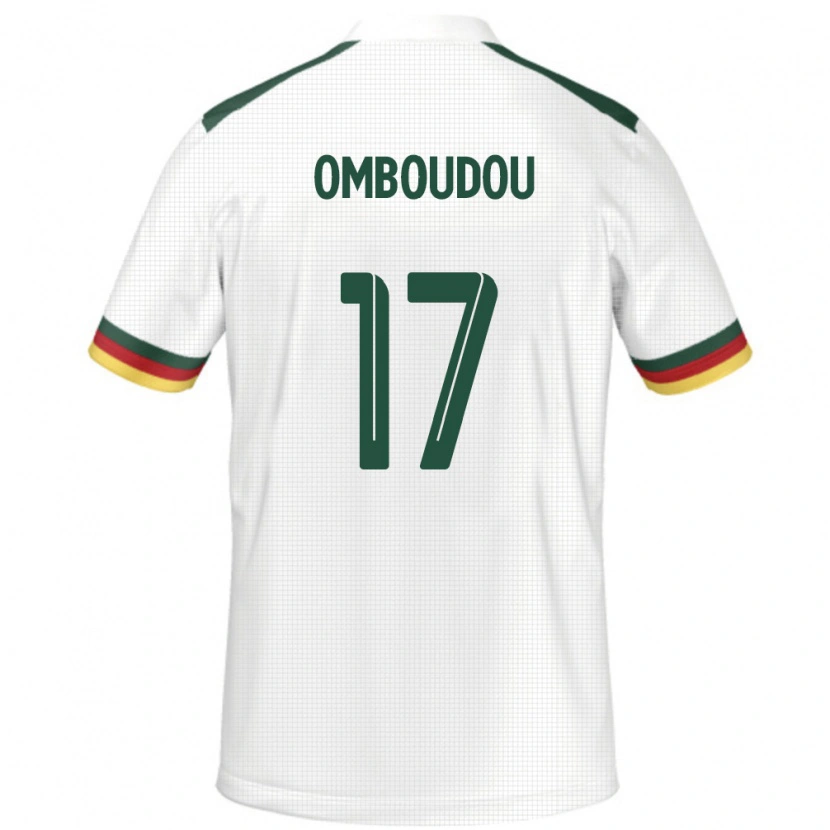 Danxen Herren Kamerun Brigitte Omboudou #17 Weiß Auswärtstrikot Trikot 24-26 T-Shirt Schweiz