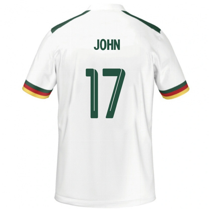 Danxen Herren Kamerun Nchindo John #17 Weiß Auswärtstrikot Trikot 24-26 T-Shirt Schweiz