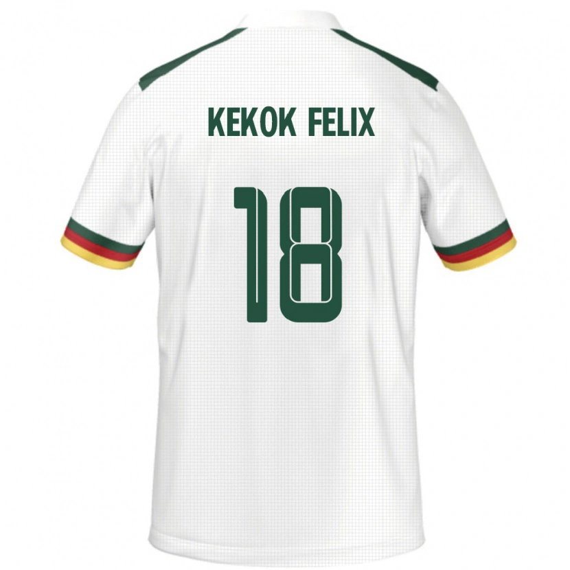 Danxen Herren Kamerun Ndifor Kekok Felix #18 Weiß Auswärtstrikot Trikot 24-26 T-Shirt Schweiz
