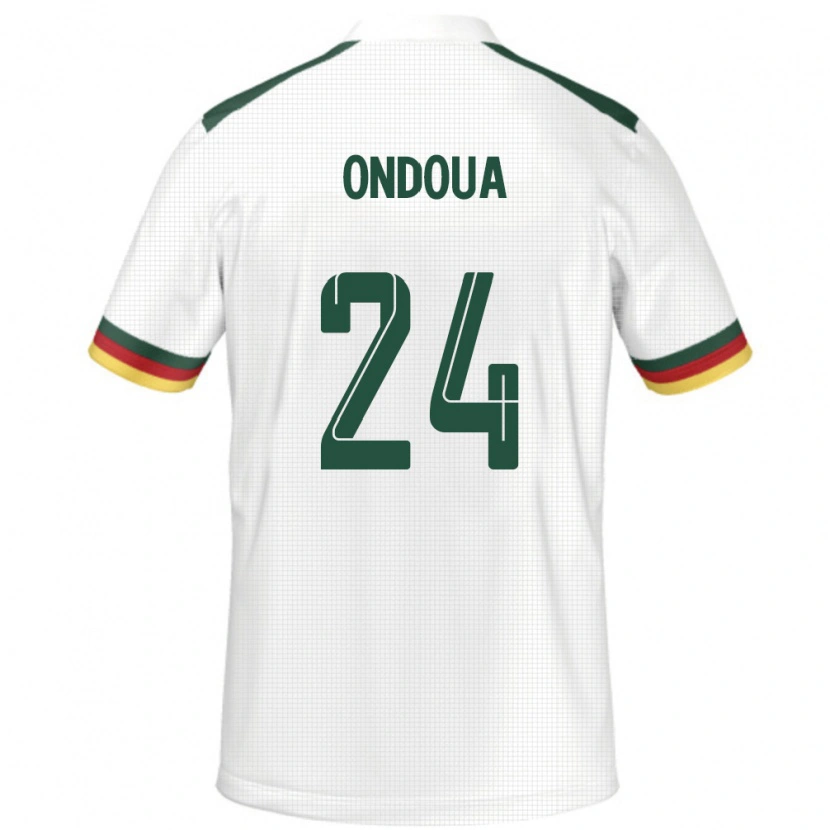 Danxen Herren Kamerun Gael Ondoua #24 Weiß Auswärtstrikot Trikot 24-26 T-Shirt Schweiz