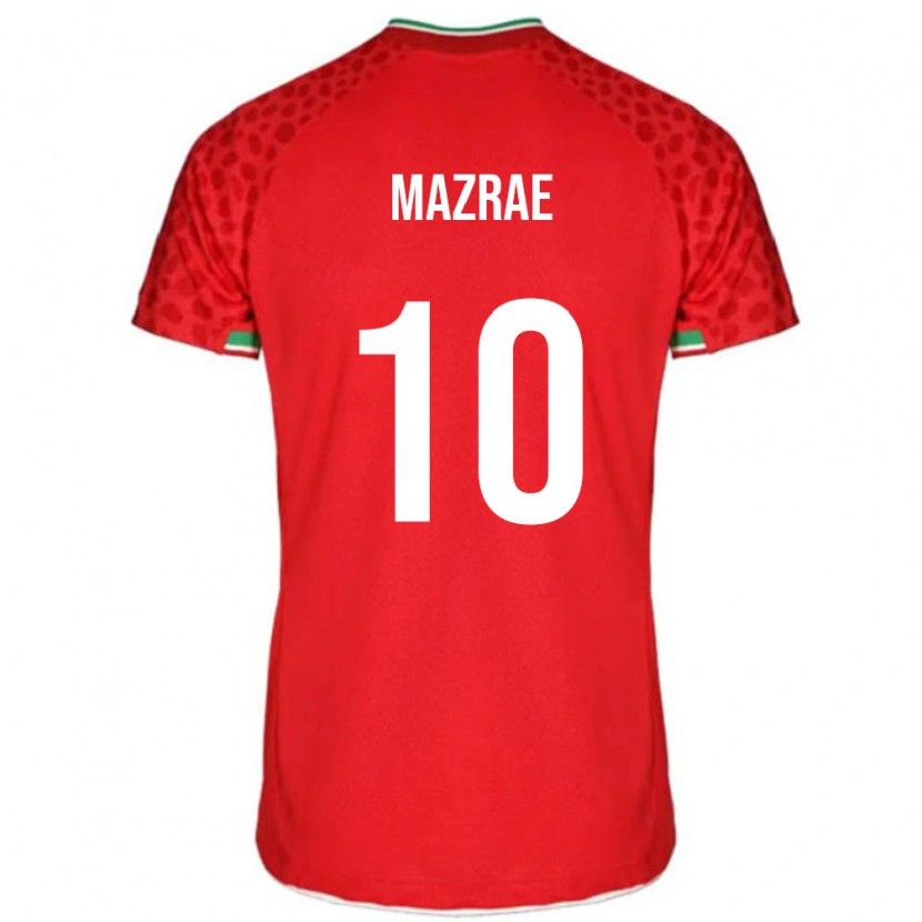 Danxen Herren Iran Yousef Mazrae #10 Rot Auswärtstrikot Trikot 24-26 T-Shirt Schweiz