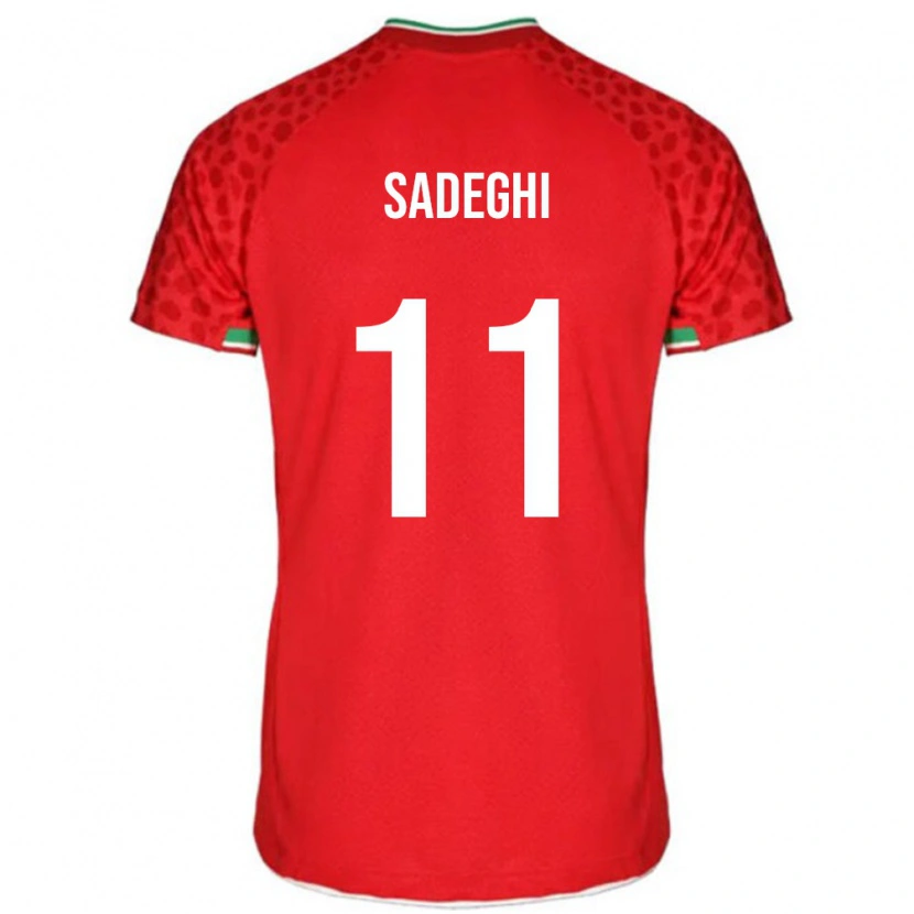 Danxen Herren Iran Mahan Sadeghi #11 Rot Auswärtstrikot Trikot 24-26 T-Shirt Schweiz