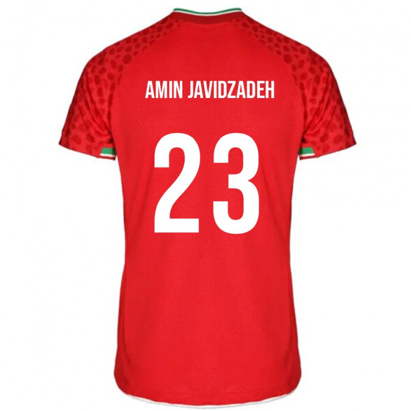 Danxen Herren Iran Mohammad Amin Javidzadeh #23 Rot Auswärtstrikot Trikot 24-26 T-Shirt Schweiz