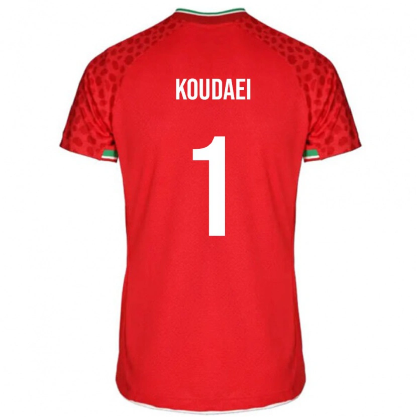 Danxen Herren Iran Zohreh Koudaei #1 Rot Auswärtstrikot Trikot 24-26 T-Shirt Schweiz
