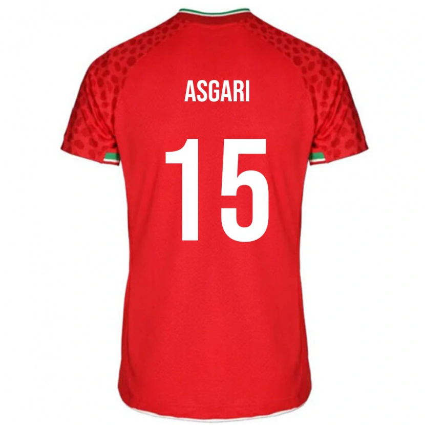 Danxen Herren Iran Mohammad Asgari #15 Rot Auswärtstrikot Trikot 24-26 T-Shirt Schweiz