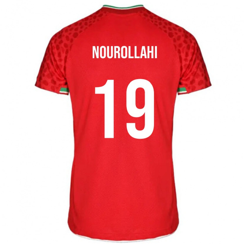 Danxen Herren Iran Ahmad Nourollahi #19 Rot Auswärtstrikot Trikot 24-26 T-Shirt Schweiz