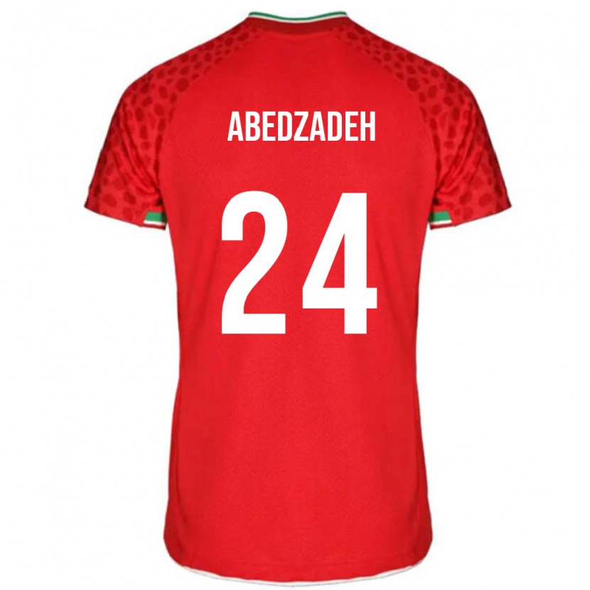 Danxen Herren Iran Amir Abedzadeh #24 Rot Auswärtstrikot Trikot 24-26 T-Shirt Schweiz