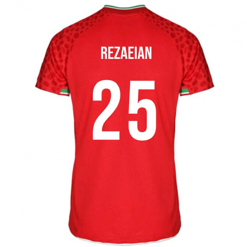 Danxen Herren Iran Ramin Rezaeian #25 Rot Auswärtstrikot Trikot 24-26 T-Shirt Schweiz