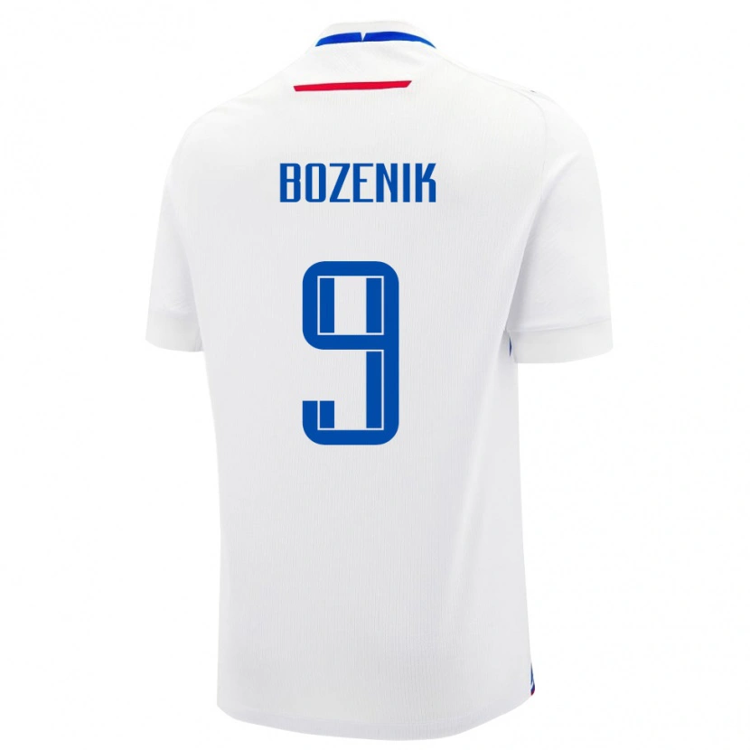 Danxen Herren Slowakei Robert Bozenik #9 Weiß Auswärtstrikot Trikot 24-26 T-Shirt Schweiz