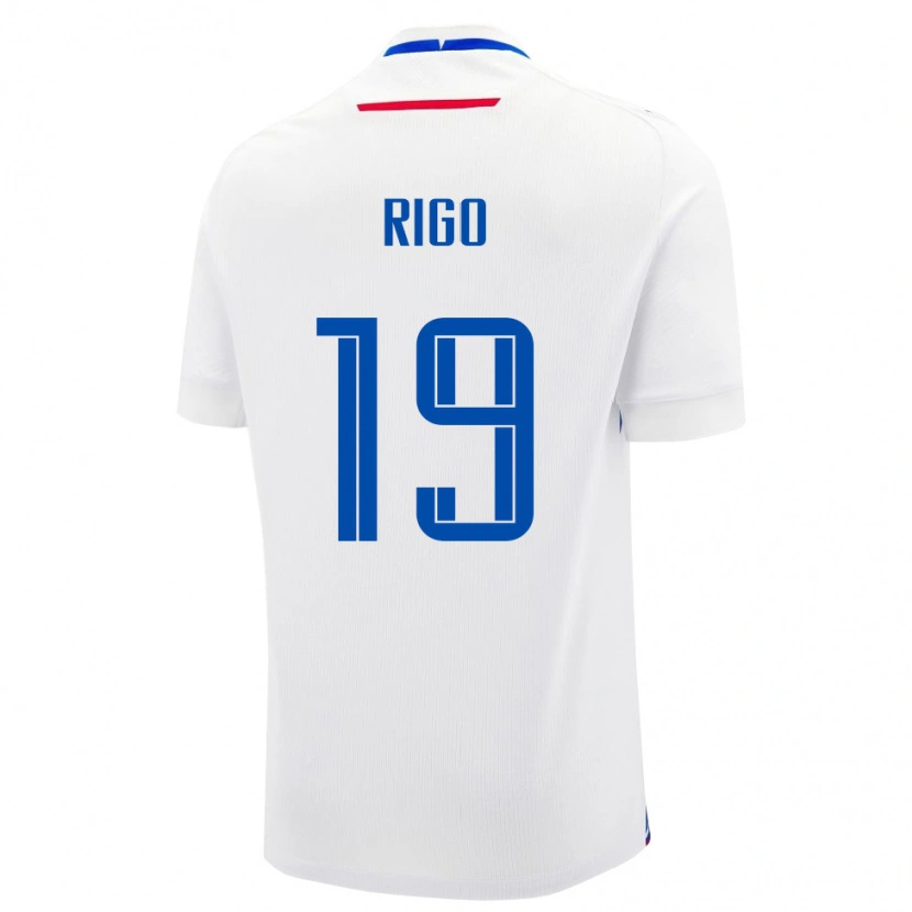 Danxen Herren Slowakei Tomas Rigo #19 Weiß Auswärtstrikot Trikot 24-26 T-Shirt Schweiz