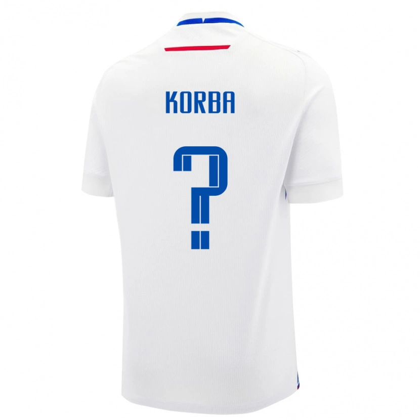 Danxen Herren Slowakei Rastislav Korba #0 Weiß Auswärtstrikot Trikot 24-26 T-Shirt Schweiz