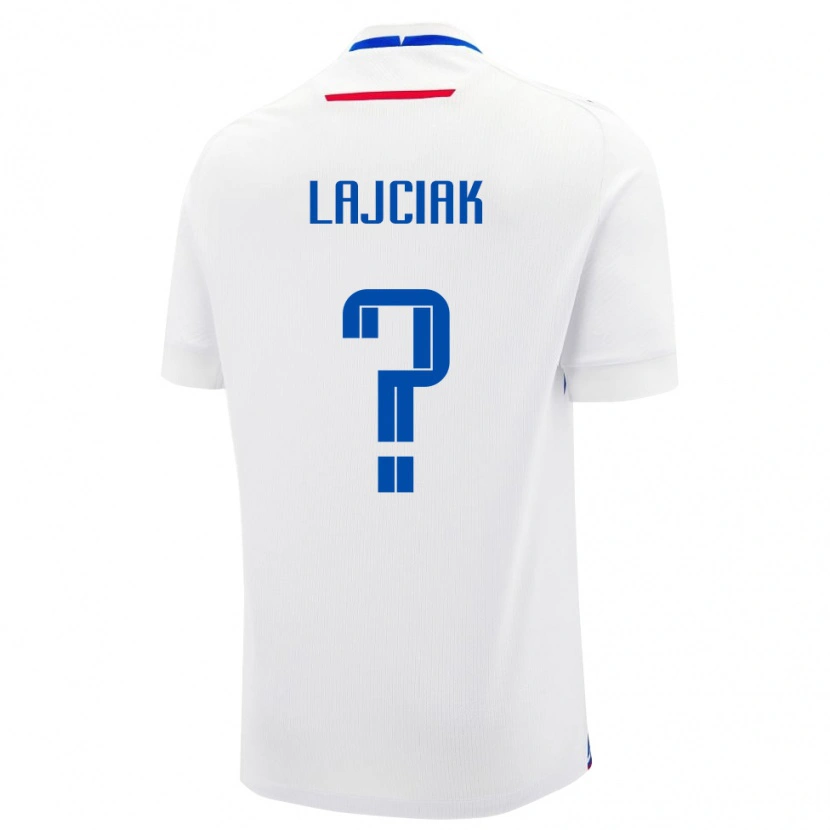 Danxen Herren Slowakei Alex Lajciak #0 Weiß Auswärtstrikot Trikot 24-26 T-Shirt Schweiz