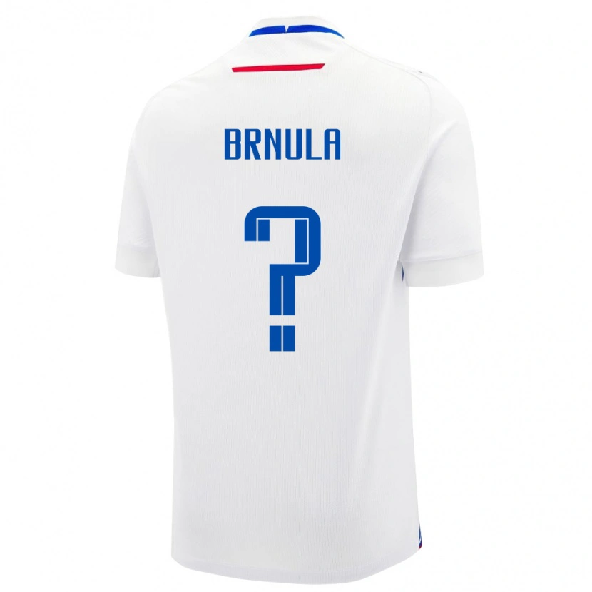 Danxen Herren Slowakei Jan Brnula #0 Weiß Auswärtstrikot Trikot 24-26 T-Shirt Schweiz