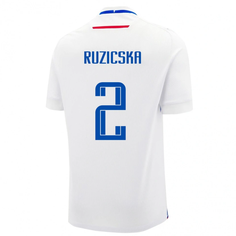 Danxen Herren Slowakei Dominik Ruzicska #2 Weiß Auswärtstrikot Trikot 24-26 T-Shirt Schweiz