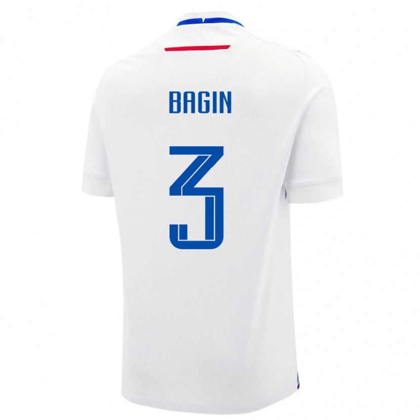 Danxen Herren Slowakei Samuel Bagin #3 Weiß Auswärtstrikot Trikot 24-26 T-Shirt Schweiz