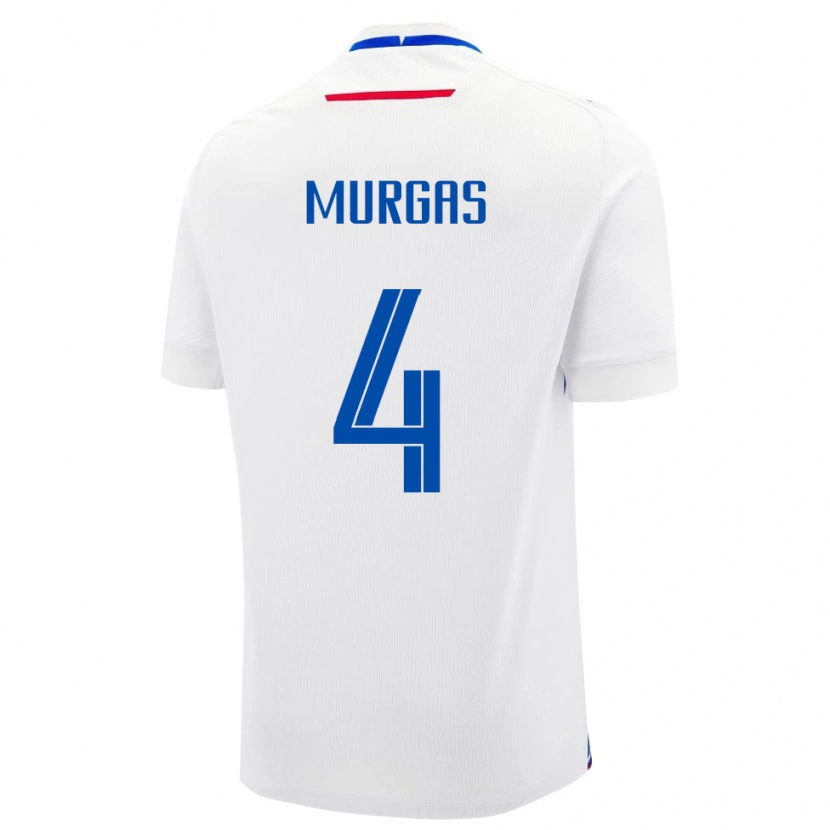 Danxen Herren Slowakei Jan Murgas #4 Weiß Auswärtstrikot Trikot 24-26 T-Shirt Schweiz